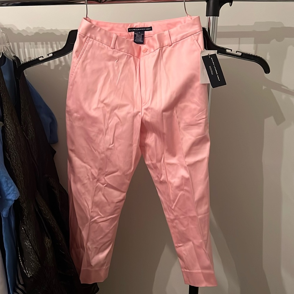 Banana Republic Pink Stretch Ankle Pants